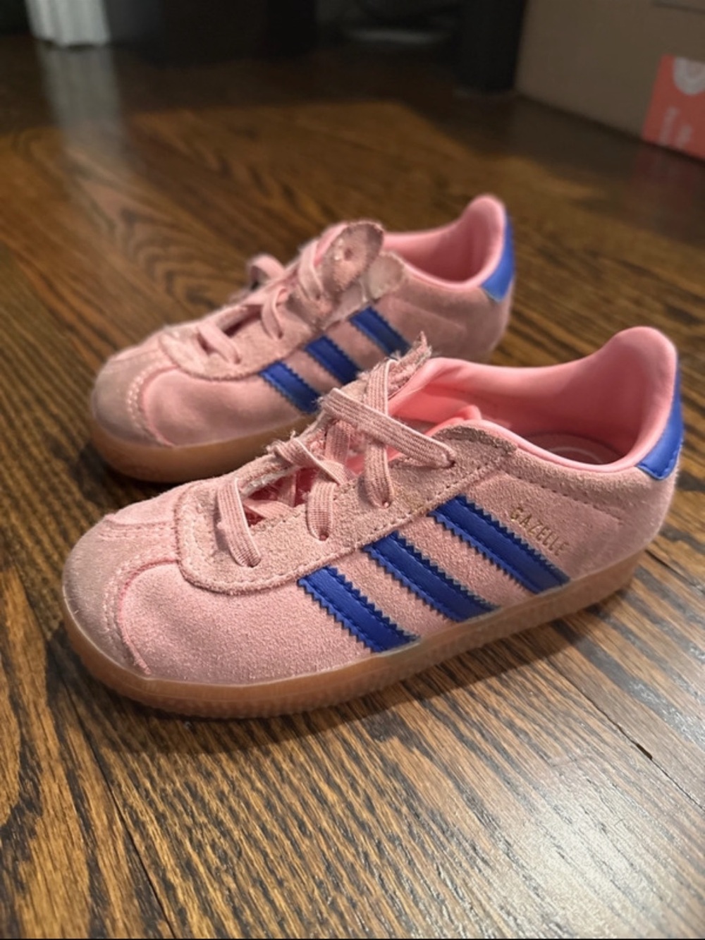 Adidas Kids Gazelle Pink & Blue Shoe